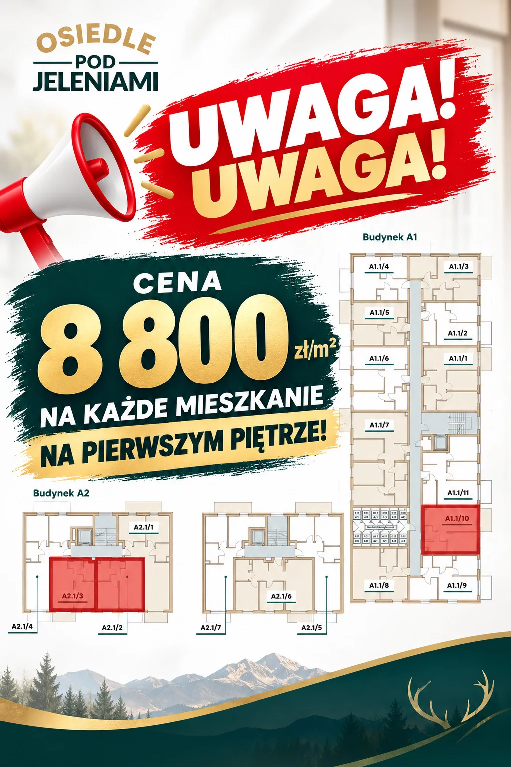 Promocja w inwestycji Osiedle Pod Jeleniami