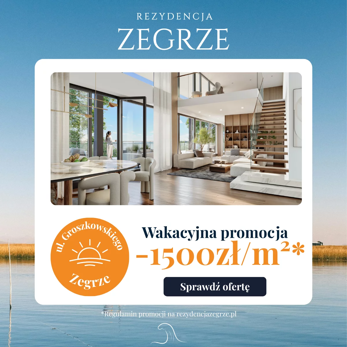 Wakacyjna promocja w inwestycji Rezydencja Zegrze