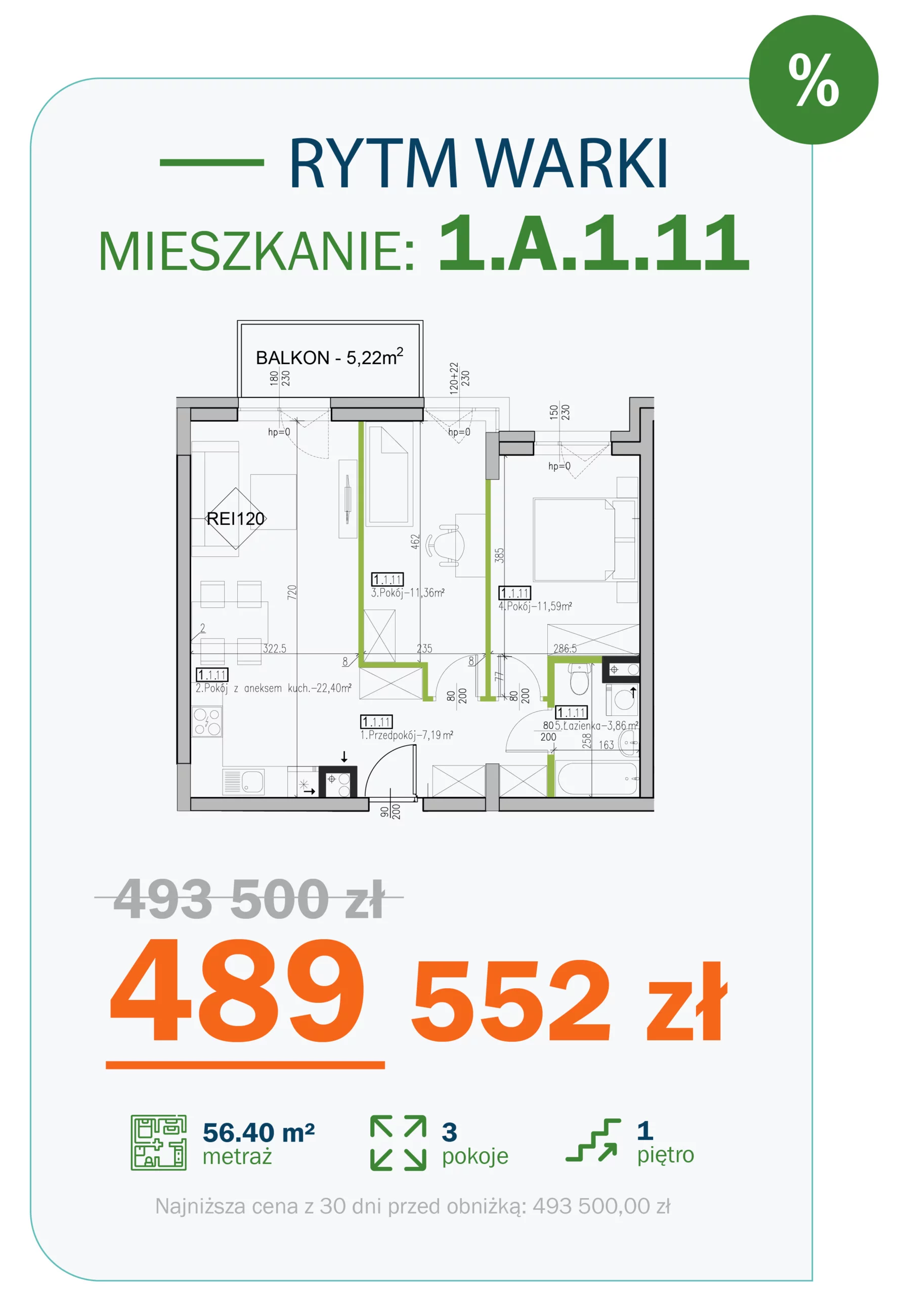 Promocja w Inwestycji Rytm Warki na wybrane mieszkania