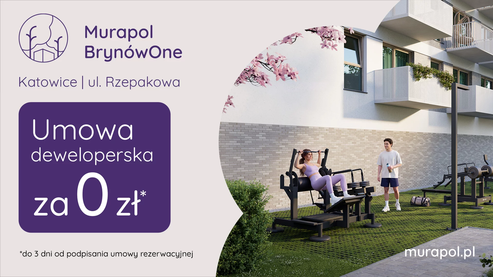 Umowa deweloperska za 0 zł do 3 dni od podpisania umowy rezerwacyjnej