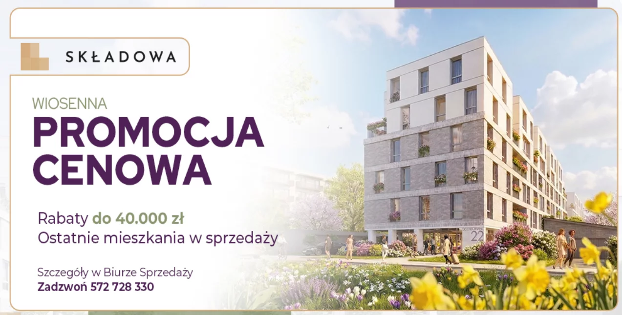Promocja w inwestycji Apartamenty Składowa