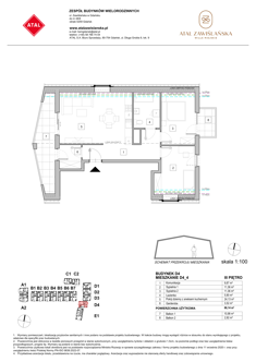 Mieszkanie, 66,14 m², 3 pokoje, 3 piętro, oferta nr D4_4