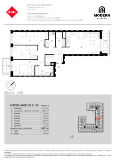 Mieszkanie, 89,11 m², 4 pokoje, 6 piętro, oferta nr M2.6.146