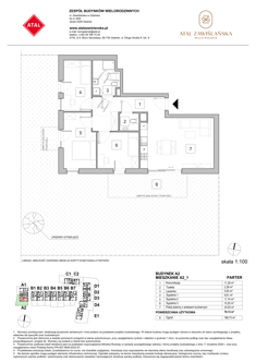 Mieszkanie, 76,13 m², 4 pokoje, parter, oferta nr A2_1