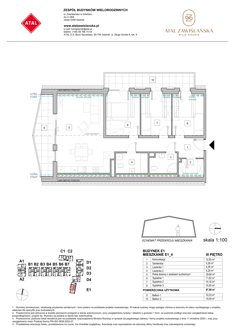 Mieszkanie, 87,80 m², 4 pokoje, 3 piętro, oferta nr E1_4