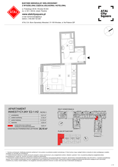 Lokal inwestycyjny, 25,15 m², 1 piętro, oferta nr E2-1-H2