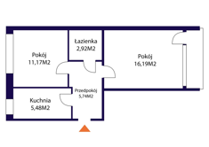 Mieszkanie na sprzedaż, 41,50 m², 2 pokoje, 9 piętro, oferta nr 50789/2517/OMS