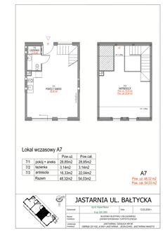 Apartament inwestycyjny, 48,32 m², 2 pokoje, 1 piętro, oferta nr A7