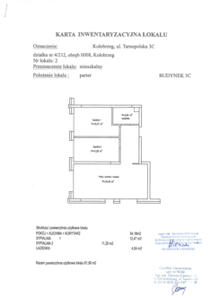 Mieszkanie, 61,98 m², 3 pokoje, parter, oferta nr C2