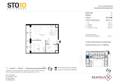 Mieszkanie, 45,37 m², 2 pokoje, 1 piętro, oferta nr C1/1/05