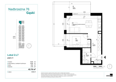 Mieszkanie, 43,33 m², 2 pokoje, 2 piętro, oferta nr 2.7.