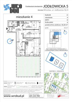 Mieszkanie, 66,26 m², 4 pokoje, parter, oferta nr A4