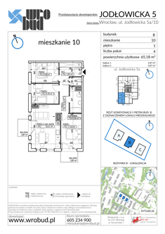 Mieszkanie, 65,18 m², 4 pokoje, 1 piętro, oferta nr B10