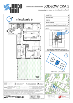 Mieszkanie, 66,26 m², 4 pokoje, parter, oferta nr B6