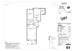 Mieszkanie, 63,82 m², 3 pokoje, 4 piętro, oferta nr B16/B026