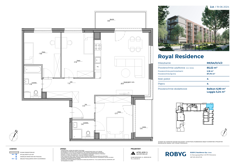 Mieszkanie, 85,52 m², 4 pokoje, 4 piętro, oferta nr RR/6A/D/4/2