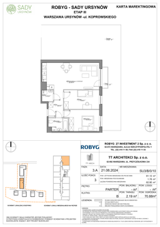 Mieszkanie, 61,12 m², 3 pokoje, parter, oferta nr SU3/B/0/10