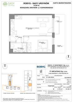 Mieszkanie, 38,23 m², 2 pokoje, parter, oferta nr SU3/B/0/2