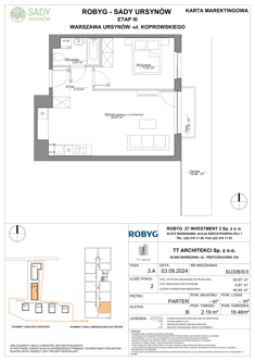 Mieszkanie, 43,57 m², 2 pokoje, parter, oferta nr SU3/B/0/3