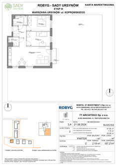 Mieszkanie, 61,69 m², 3 pokoje, parter, oferta nr SU3/C/0/2