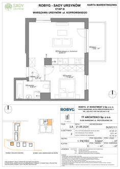 Mieszkanie, 41,03 m², 2 pokoje, 1 piętro, oferta nr SU3/C/1/1