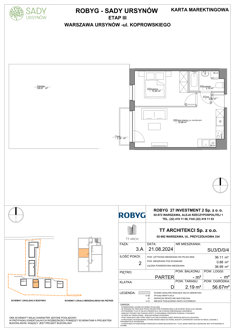 Mieszkanie, 36,11 m², 2 pokoje, parter, oferta nr SU3/D/0/4