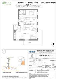 Mieszkanie, 78,82 m², 4 pokoje, 2 piętro, oferta nr SU3/D/2/2