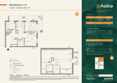 Mieszkanie, 94,71 m², 1 pokój, 2 piętro, oferta nr F-14