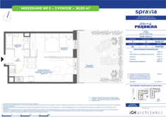 Mieszkanie, 36,05 m², 2 pokoje, parter, oferta nr 30-02