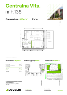 Mieszkanie, 32,76 m², 1 pokój, parter, oferta nr F.138