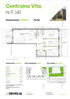 Mieszkanie, 76,59 m², 4 pokoje, parter, oferta nr F.141