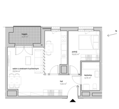 Mieszkanie, 45,73 m², 2 pokoje, 9 piętro, oferta nr A/09/113