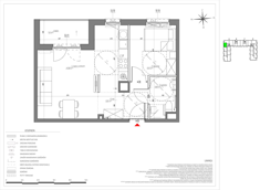 Mieszkanie, 43,52 m², 2 pokoje, 2 piętro, oferta nr C/025/M