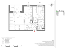 Mieszkanie, 43,52 m², 2 pokoje, 1 piętro, oferta nr D/016/M