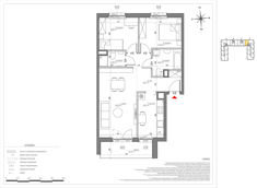 Mieszkanie, 65,60 m², 3 pokoje, 4 piętro, oferta nr D/122/M