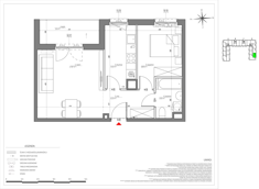 Mieszkanie, 44,66 m², 2 pokoje, 4 piętro, oferta nr D/126/M