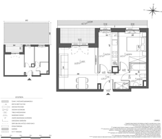 Mieszkanie, 42,52 m², 2 pokoje, parter, oferta nr E/0D74