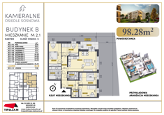 Mieszkanie, 98,28 m², 5 pokoi, parter, oferta nr B2.1