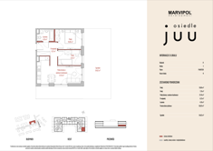 Mieszkanie, 50,03 m², 3 pokoje, parter, oferta nr A_M004