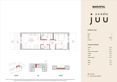 Mieszkanie, 51,50 m², 2 pokoje, parter, oferta nr A_M025