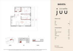 Mieszkanie, 56,87 m², 3 pokoje, parter, oferta nr A_M036