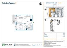 Mieszkanie, 41,72 m², 2 pokoje, 1 piętro, oferta nr 58