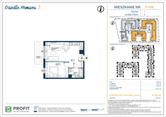 Mieszkanie, 41,56 m², 2 pokoje, 1 piętro, oferta nr 149