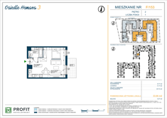 Mieszkanie, 33,66 m², 1 pokój, 2 piętro, oferta nr 153