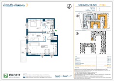 Mieszkanie, 63,09 m², 3 pokoje, 3 piętro, oferta nr 164