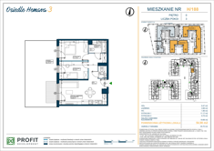 Mieszkanie, 54,90 m², 3 pokoje, parter, oferta nr 188