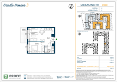 Mieszkanie, 40,47 m², 2 pokoje, 2 piętro, oferta nr 240