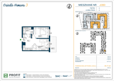 Mieszkanie, 38,17 m², 2 pokoje, 2 piętro, oferta nr 263