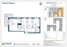 Mieszkanie, 78,22 m², 4 pokoje, 3 piętro, oferta nr 310