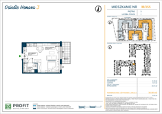 Mieszkanie, 34,80 m², 1 pokój, 3 piętro, oferta nr 355